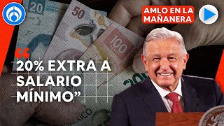 AMLO anuncia aumento del salario mínimo aumentará en 20 para 2023 [upl. by Ayekel]