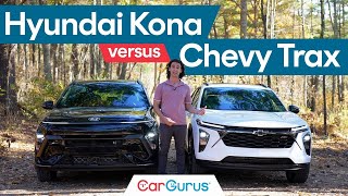 2024 Chevrolet Trax vs 2024 Hyundai Kona [upl. by Reivaj]