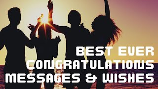 Best Congratulations Messages  Congratulations Wishes  Congrats [upl. by Lucian82]