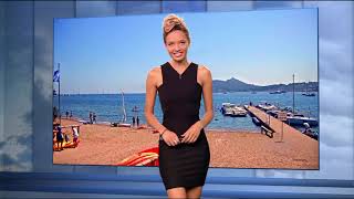 Gennifer Demey Robe moulante Météo M6 14 Juillet 2017 [upl. by Asilrac616]