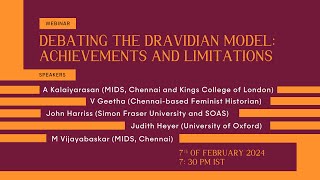 Webinar  Debating the Dravidian Model Achievements and limitations [upl. by Karoly]