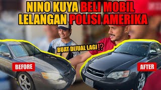 NINO KUYA BISNIS JUAL BELI MOBIL SAMBIL KULIAH BELI MOBILNYA DARI LELANGAN POLISI AMERIKA [upl. by Ahsaf]