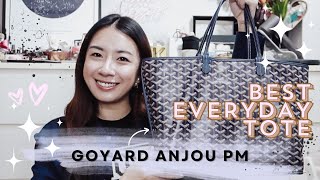 BAG REVIEW  GOYARD ANJOU PM  FLUFFEDUPFLAIR [upl. by Enayr]