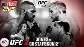 EA UFC 3 Jones Vs Gustafsson 2 UFC 232  Live Fr [upl. by Albert]