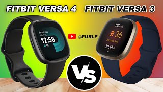 Fitbit Versa 3 vs Versa 4 Fitness Smartwatch • specs comparison [upl. by Starr]