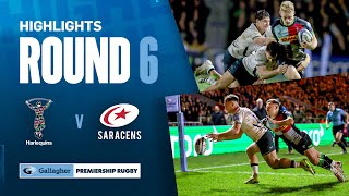 Harlequins v Saracens  HIGHLIGHTS  OneSided London Derby  Gallagher Premiership 202324 [upl. by Linneman]