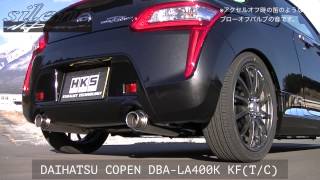 DAIHATSU COPEN HKS Silent HiPower Muffler [upl. by Ainegue367]