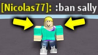 BANNING ONLINE DATERS WITH ADMIN COMMANDS Roblox [upl. by Aramat]