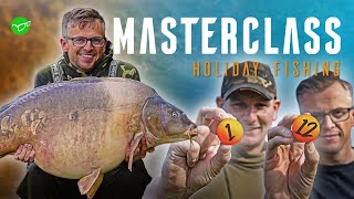 Holiday Fishing Masterclass Good vs Bad Draw  Neil Spooner amp Rob Burgess at Gigantica Road Lake [upl. by Derfliw]