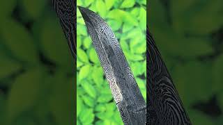 mosaic Damascus steel knife [upl. by Idette]