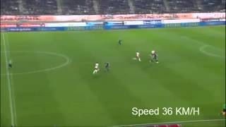 Gareth Bale Speed 36 kmh [upl. by Assadah]