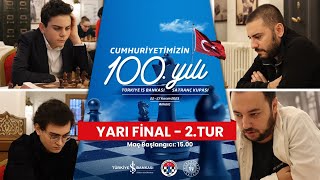 Cumhuriyetin 100 Yılı Türkiye İş Bankası Satranç Kupası  Yarı Final 2 Tur [upl. by Janka]