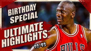 MJ Birthday Special  The Ultimate Michael Jordan Highlights 199293 Edition [upl. by Lahpos]