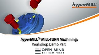 hyperMILL MILLTURN Machining Workshop Demo Part  Grob  CAM Software [upl. by Eilra]