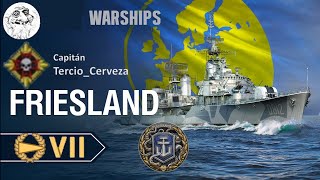 FRIESLAND Destructor paneuropeo premium de nivel VII  world of warships legends ps4  WoWsLegends [upl. by Enilegnave]