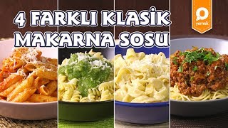 4 Farklı Makarna Sosu Tarifi  Onedio Yemek  Tek Malzeme Çok Tarif [upl. by Wane]