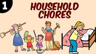 Learn Household Chores For Kids  Part 1  Learning Videos amp Educational Videos For Kids [upl. by Thin]