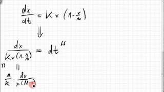 10A2 logistische Differentialgleichung Differentialgleichung mit trennbaren Variablen [upl. by Schriever]