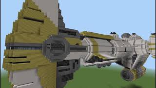 Minecraft Star Wars  Rogue One  Hammerhead Corvette  PS5 [upl. by Ahsienyt159]