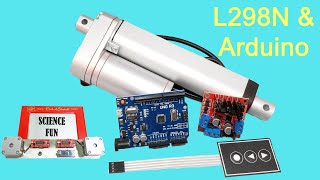 Linear Actuator Arduino Control using L298N Motor Control Board [upl. by Lladnar]