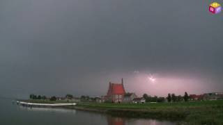 onweer 1 oktober 2016 locatie Medemblik Noord Holland [upl. by Nosloc]