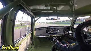 Mini Cooper S v Ford Lotus Cortina  2022 St Marys Trophy Part 2 full onboard  Goodwood Revival [upl. by Inman]