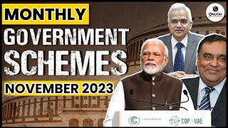 Important Government Scheme in NEWS  November 2023  UPSC Prelims 2024  OnlyIAS [upl. by Ecertap]