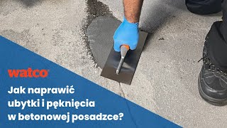 Posadzka betonowa Jak naprawić ubytki i pęknięcia  Watco Concrex [upl. by Kitti494]