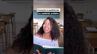 Français vs québécois  le matériel scolaire sketch humour [upl. by Eillib229]