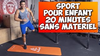 SPORT POUR ENFANT 20 MINUTES sans matériel [upl. by Eeldivad22]