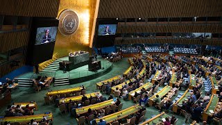 Presidente de la República Gustavo Petro Urrego en la 78 Asamblea General de las Naciones Unidas [upl. by Eillo]