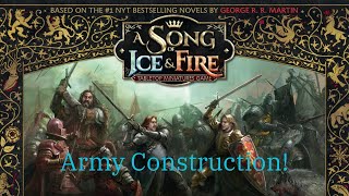 How to Play the ASOIAF miniatures game Army Construction [upl. by Anayad]