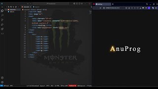 CSS animated text  HTML  CSS  Anu Programming [upl. by Wally]