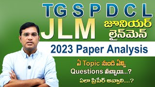 TS SPDCLJLMPrevious Year Question Paper  2023 Analysis [upl. by Eliezer]