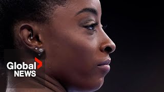 Olympics 2024 Simone Biles’ return draws Alist celebrity crowd in Paris [upl. by Trever]