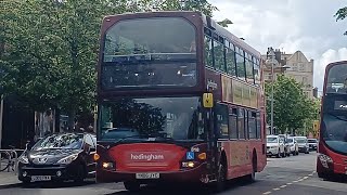 KICKDOWN Hedingham and Chambers Scania N94UD OmniDekka YN06 JYC 818 Route 4  29524 [upl. by Nonad]