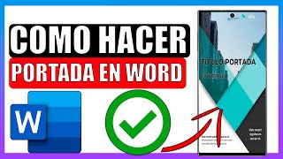 🔴Como hacer portadas en word desde el celular [upl. by Jemie995]