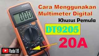 Cara menggunakan multimeter digital canggih murah DT9205A [upl. by Nairde597]