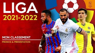 ⚽ Mon CLASSEMENT pour la LIGA 20212022 [upl. by Lobell]