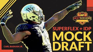 SuperFlex amp IDP Rookie Mock Draft for 2021 Dynasty Fantasy Football [upl. by Wilkens]