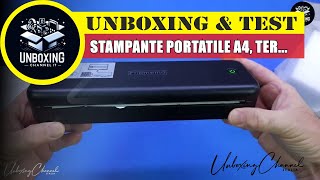 Stampante Portatile A4 termica Connessione Bluetooth e USB  Phomemo M834 [upl. by Llahsram]