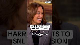 Harris reacts to SNL impression [upl. by Euhsoj565]