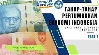 Tahap Pertumbuhan Ekonomi Indonesia  MK Sistem Ekonomi Indonesia Part1 [upl. by Zeke180]