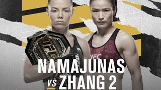 Rose Namajunas vs Zhang Weili 2 full fight [upl. by Naloc]