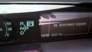 Toyota Prius Oil Maintenance Light Reset [upl. by Ogait]