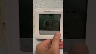 Adjust Honeywell thermostat Proseries [upl. by Jamel]