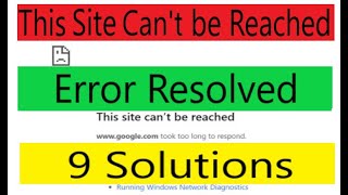 How to Fix This Site Cant be Reached Error  This Site Cant Be Reached Problem Solved [upl. by Heidt156]