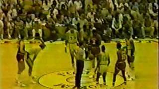 1983 NBA Finals Sixers at Lakers Gm 3 part 113 [upl. by Kinata]