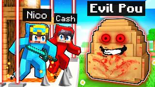 EVIL POU vs SECURITY HOUSE in Minecraft [upl. by Noiwtna33]