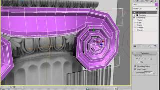 Modeling Classic Column HD  3ds Max tutorial [upl. by Nabalas]